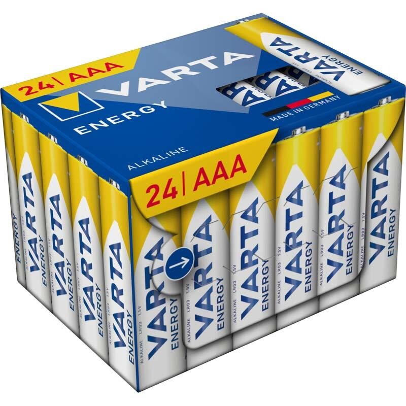Batteri, Varta, AAA Energy pakke a 24 stk