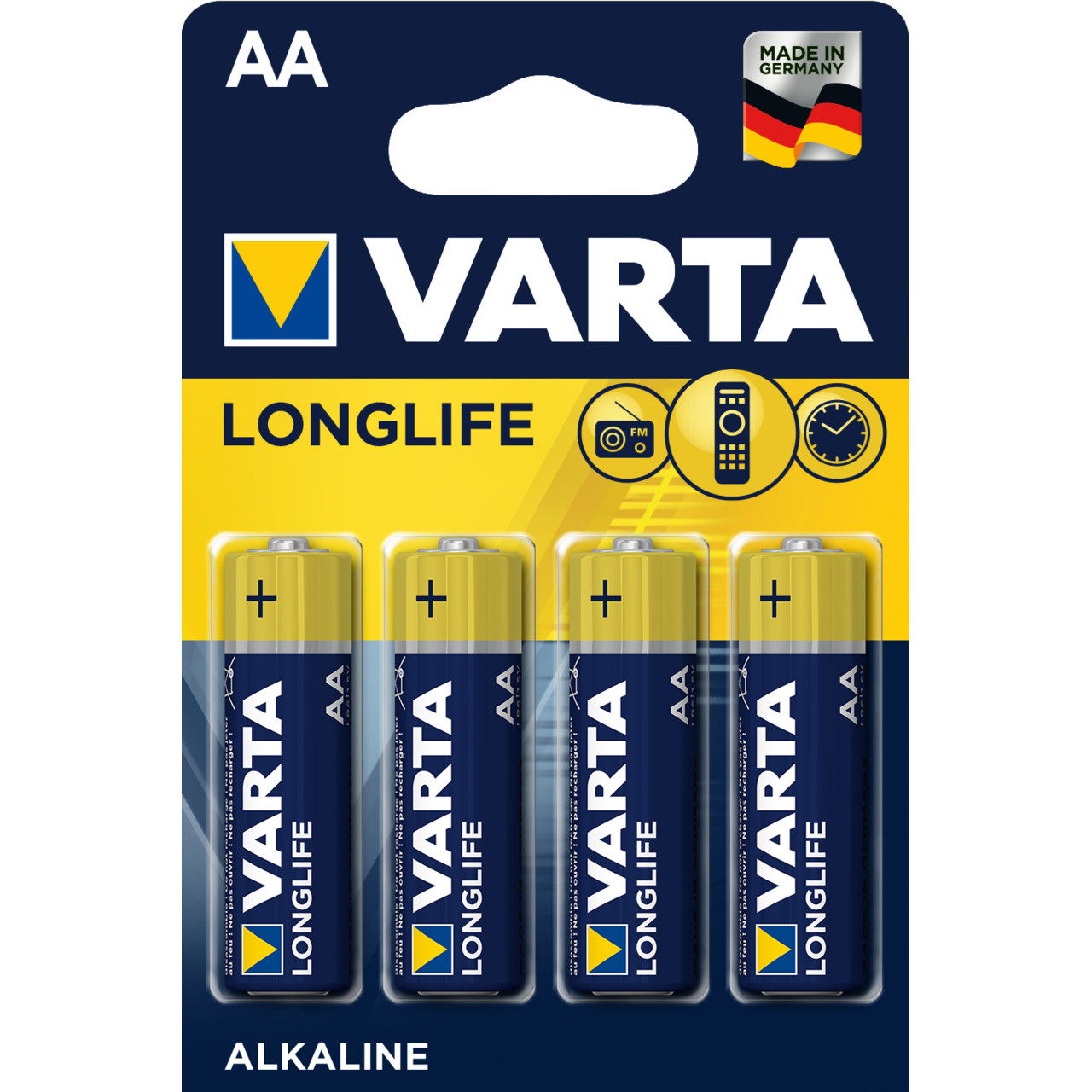 Batterier AA, Varta Longlife - 4 stk