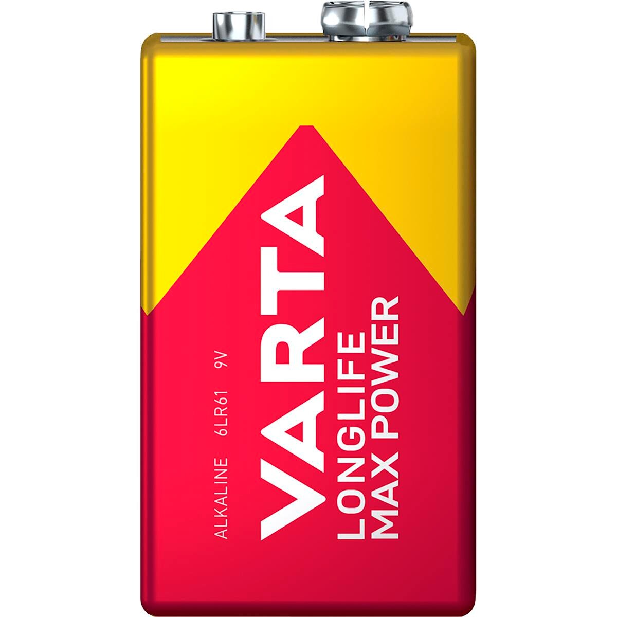 Batteri Varta Longlife Max Power 9V 1 stk. pakke