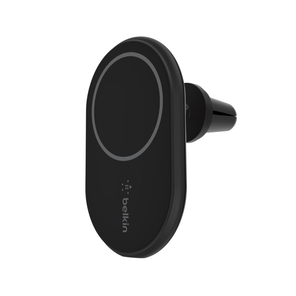 Trådløs Biloplader - Belkin Magnetic Wireless Car Vent Mount + Car Charger CLA - 10W