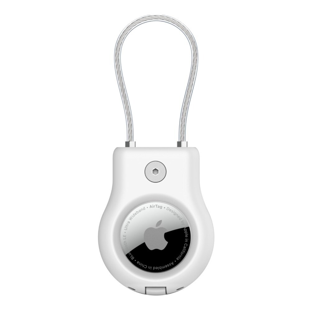 Belkin Secure Holder med Stålkabel til AirTag - Hvid