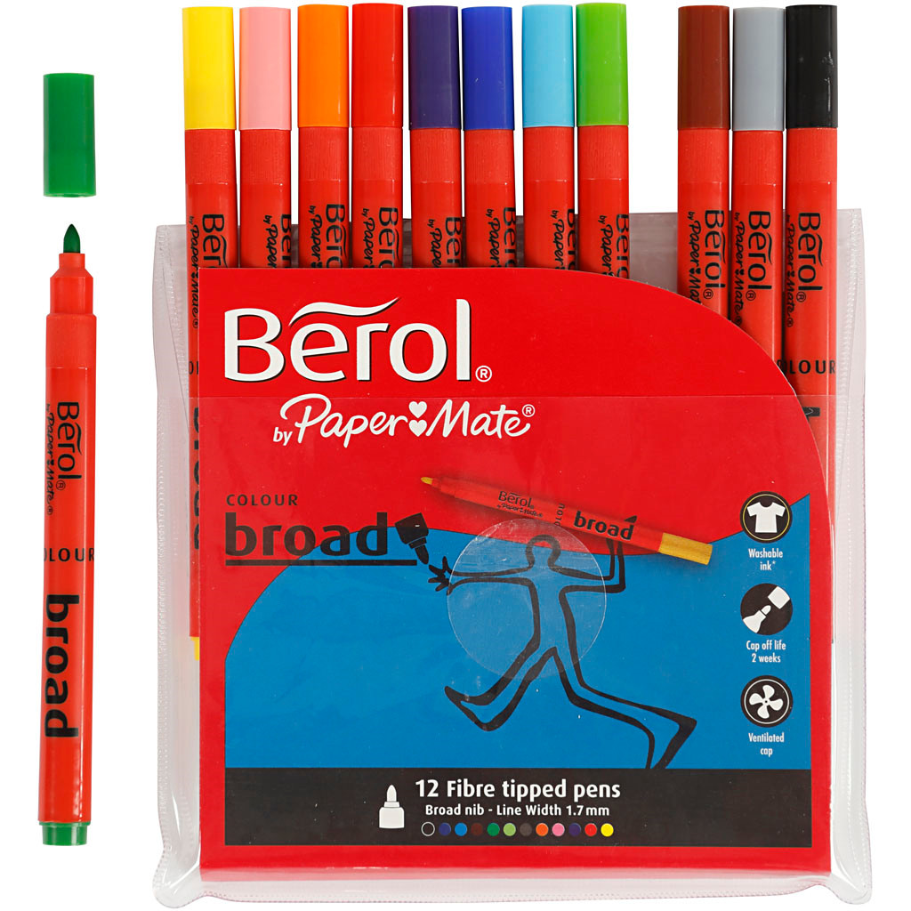 Tusch Berol 1.7 mm bred 12stk