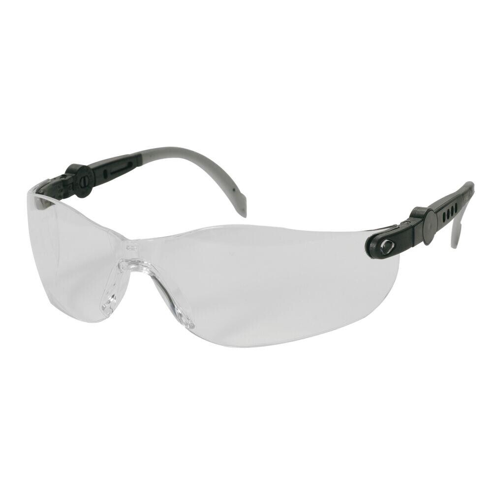 Beskyttelsesbrille, THOR Vision, One size, klar, PC, antirids, justerbare stænger, flergangs - 12 stk