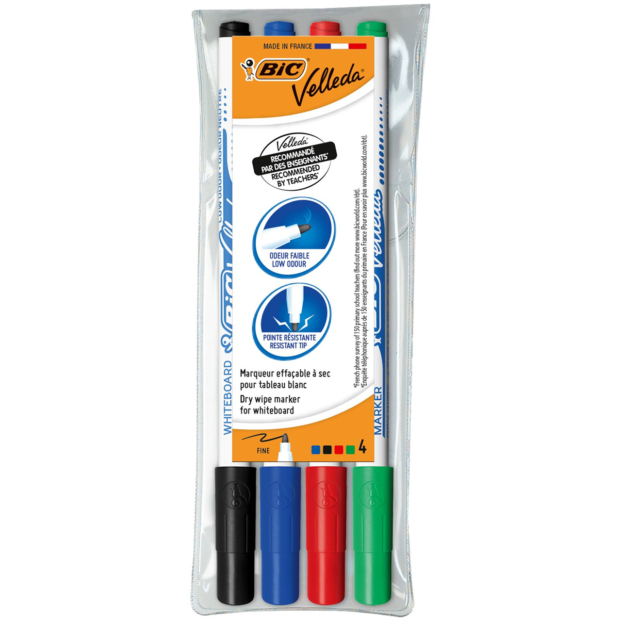 Whiteboard markers Bic BIC Velleda 1721 4 stk