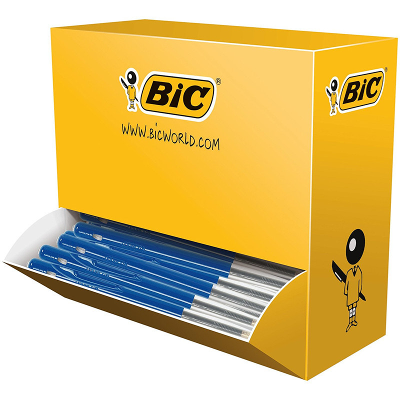 Kuglepenne - BIC M10 Clic Blå - 100 stk
