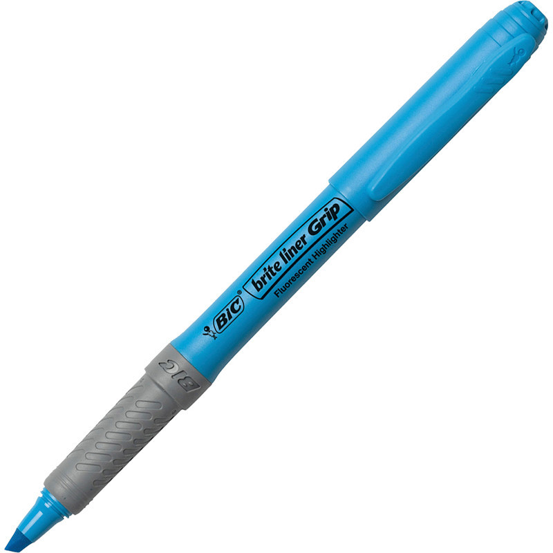 Overstregningstusser BIC Grip - Blå 1,6 mm - 3,3 mm - 12 stk
