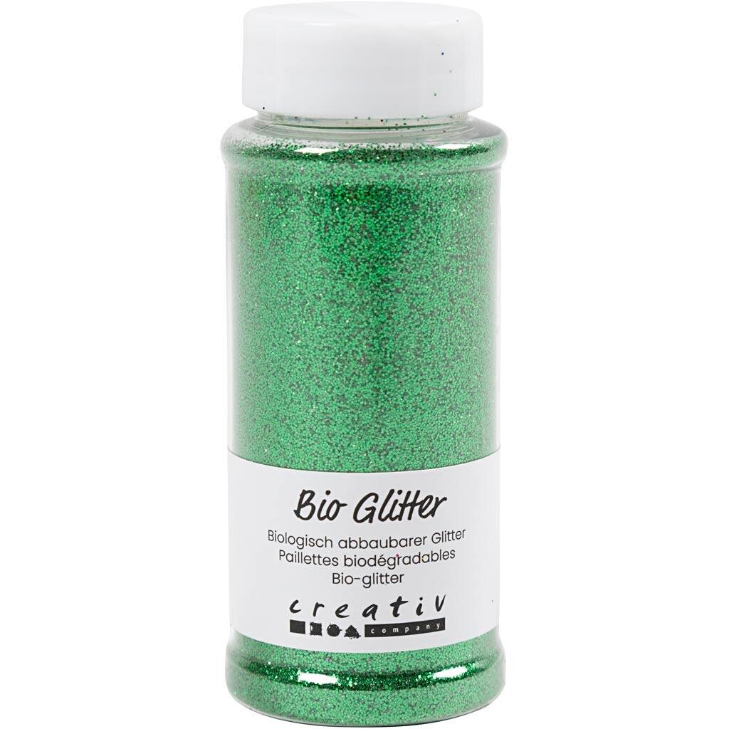 Bio-glitter, grøn, 110 g - 1 stk