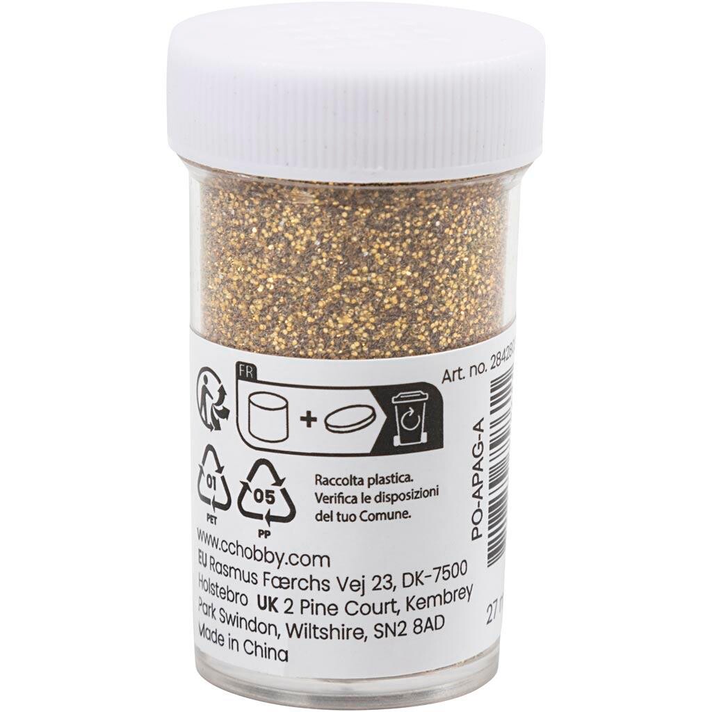 Bio-glitter, guld, 20 g - 1 stk
