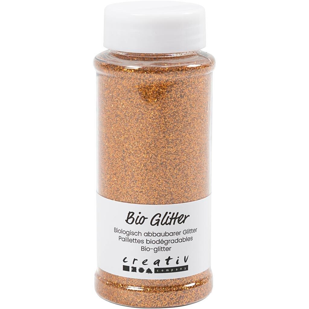Bio-glitter, kobber, 110 g - 1 stk