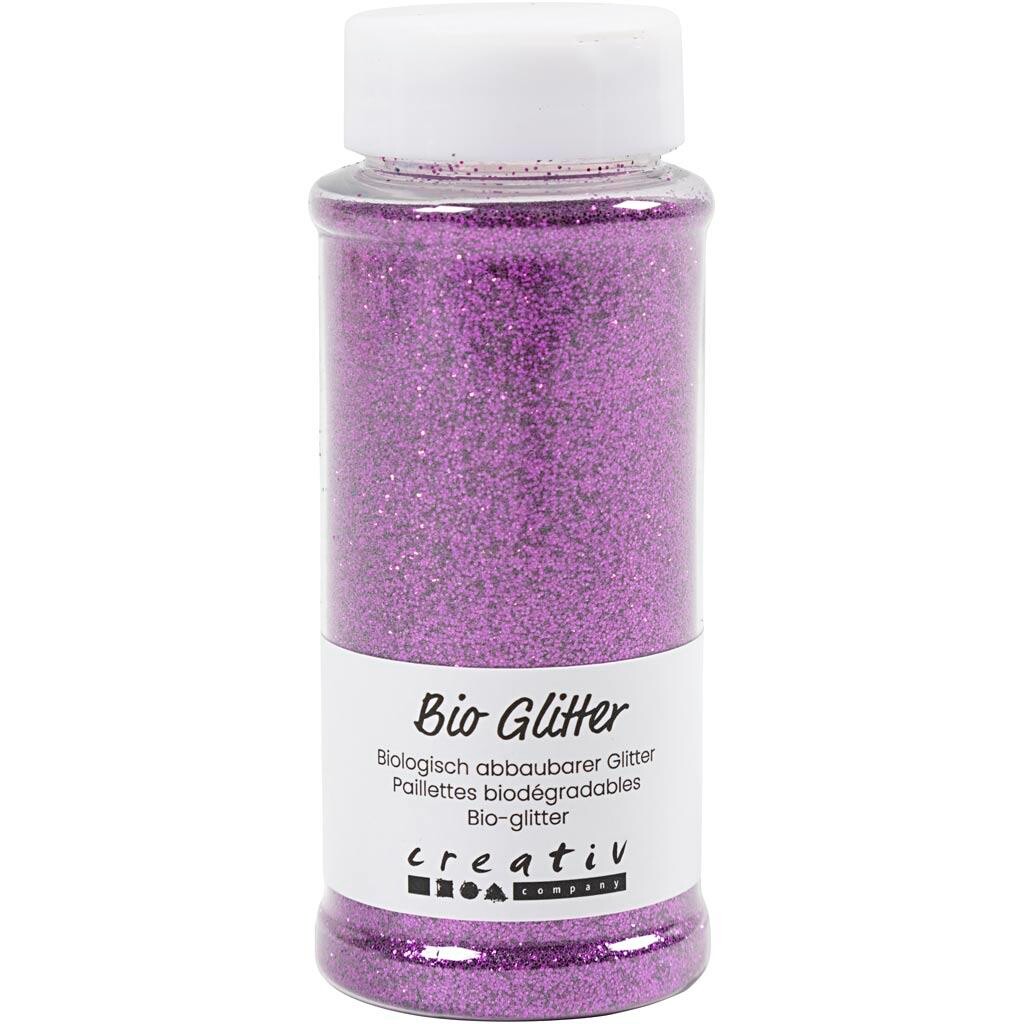 Bio-glitter, pink, 110 g - 1 stk