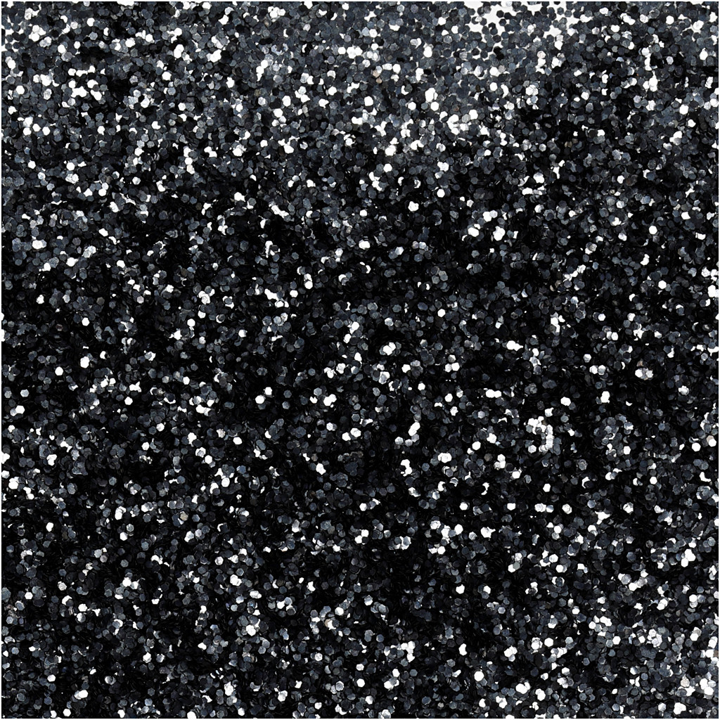 Glimmer i sort - bionedbrydeligt 0,4mm - 10g