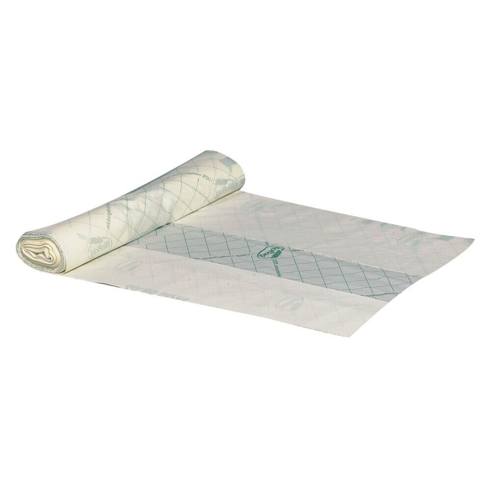 Biosæk BioBag transparent grøn mater-bi 82x105cm 60-80 L - 12 ruller