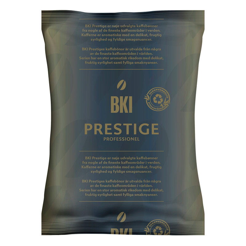 BKI Luxus kaffe formalet - 65 grams pose - 100 stk