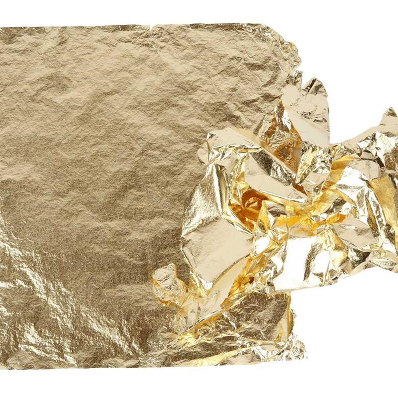 Bladguld ark 16 x 16 cm slagmetal - 25 ark