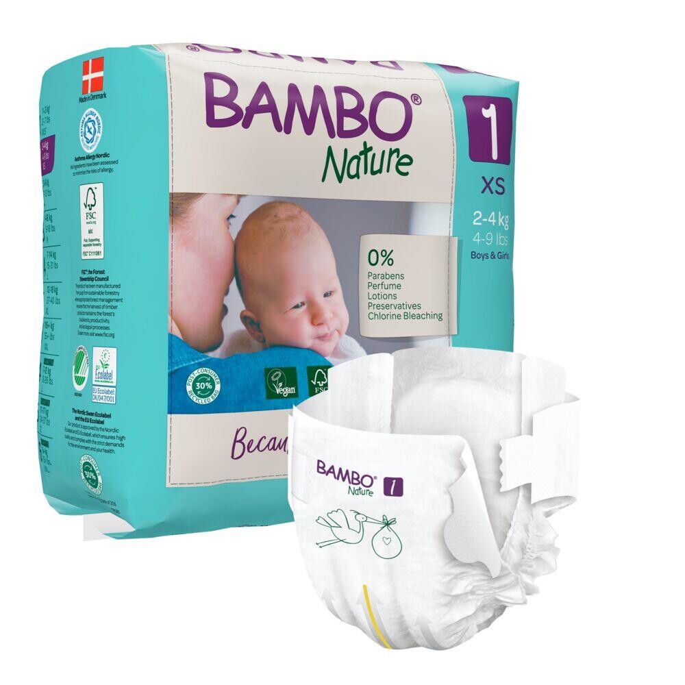 Ble Bambo Nature - bleer str. 1 2-4 kg - 132 stk