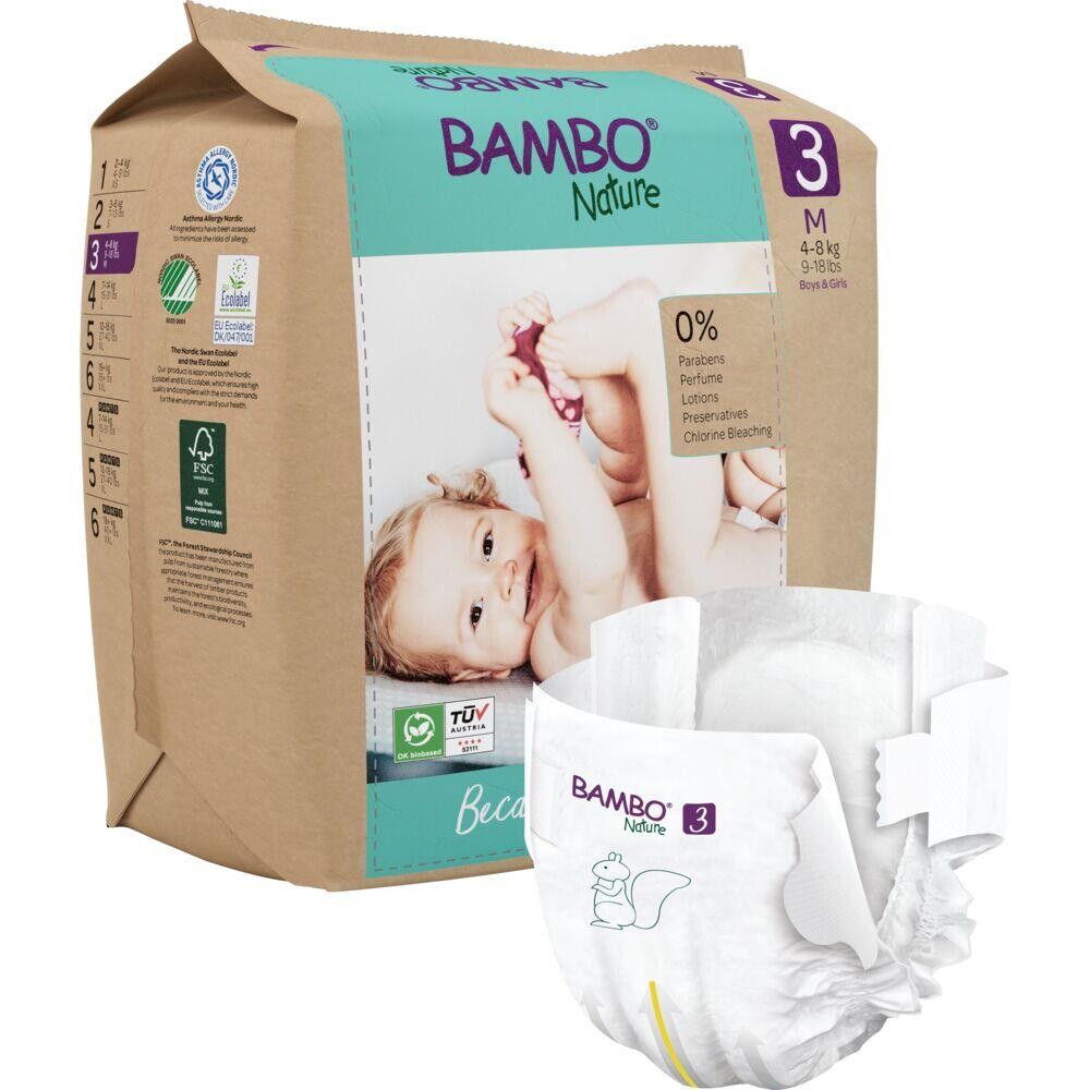 Børneble Str. 3 - Bambo Nature 4-8 kg - 168 Stk