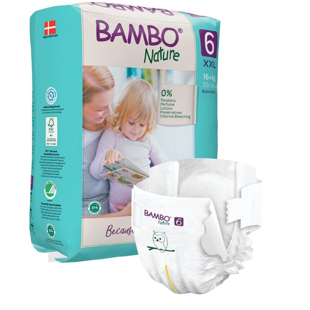 Bambo bleer - Bambo Nature - str. 6 16+ kg - 120 stk