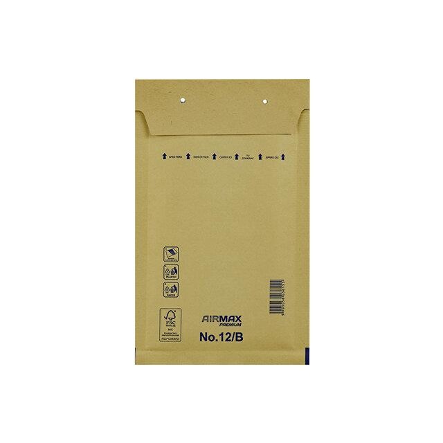 Boblekuverter Airmax 140x225mm brun No. 12/B indv. 120x215mm - 200 stk pr pakke