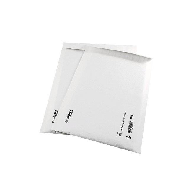 Boblekuverter Ecomax 200x175mm hvid CD indv. 175x165mm - 100 stk pr pakke