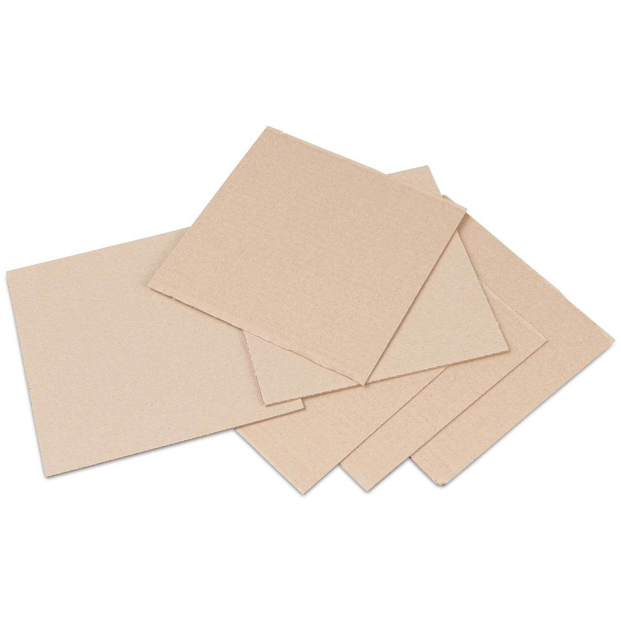 Bølgepap ark 998x1398mm 3mm hvid brun