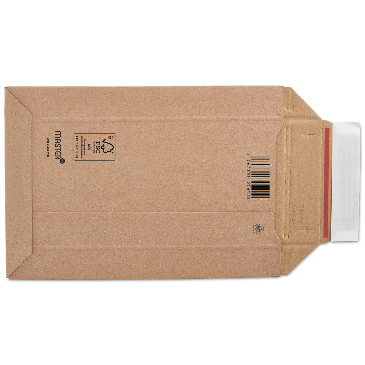 Bølgepap kuverter Master'In 330x490x2-63mm A3 - 100 stk