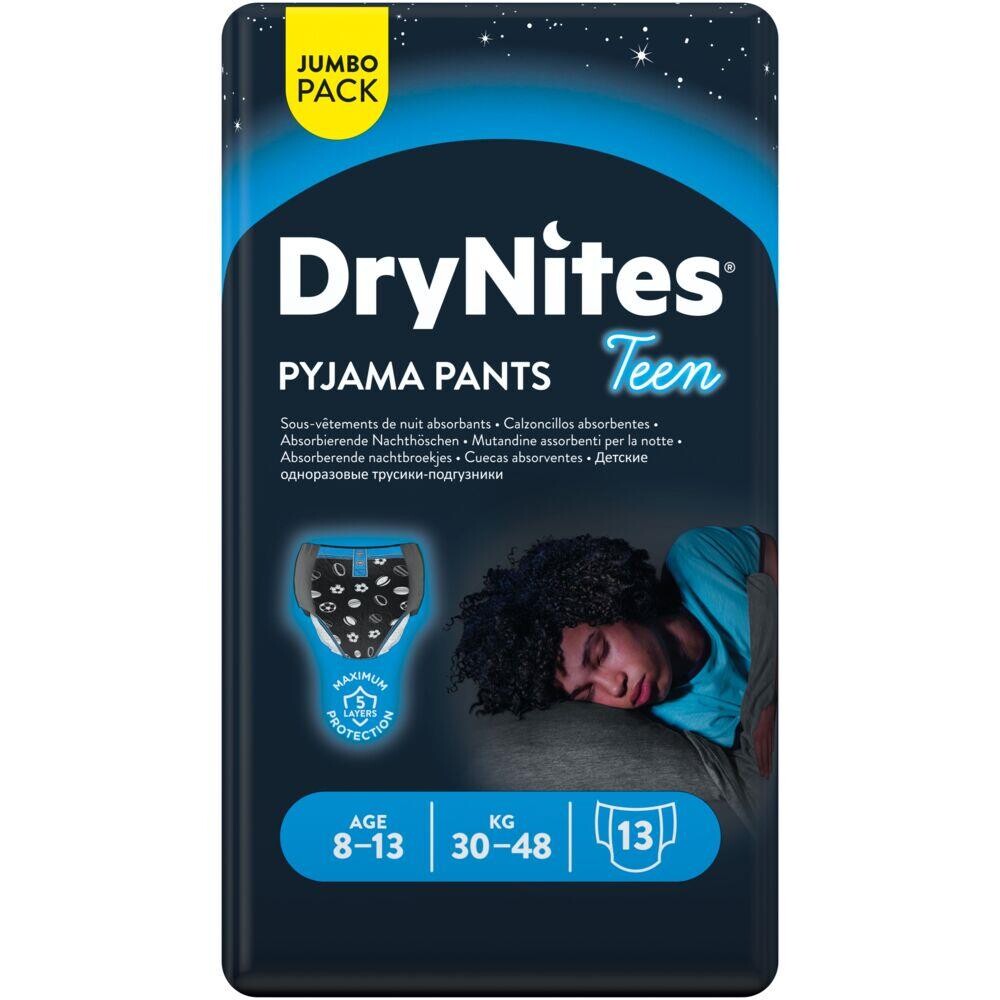 Børneble - Bukseble - DryNites Pyjama Pants - Dreng 8-13 år - 52 stk