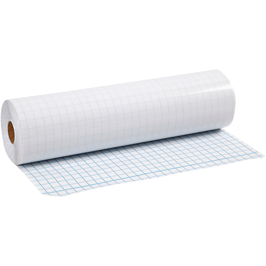 Bogplast - Selvklæbende - 80 my - 28 cm x 25 m - Blank