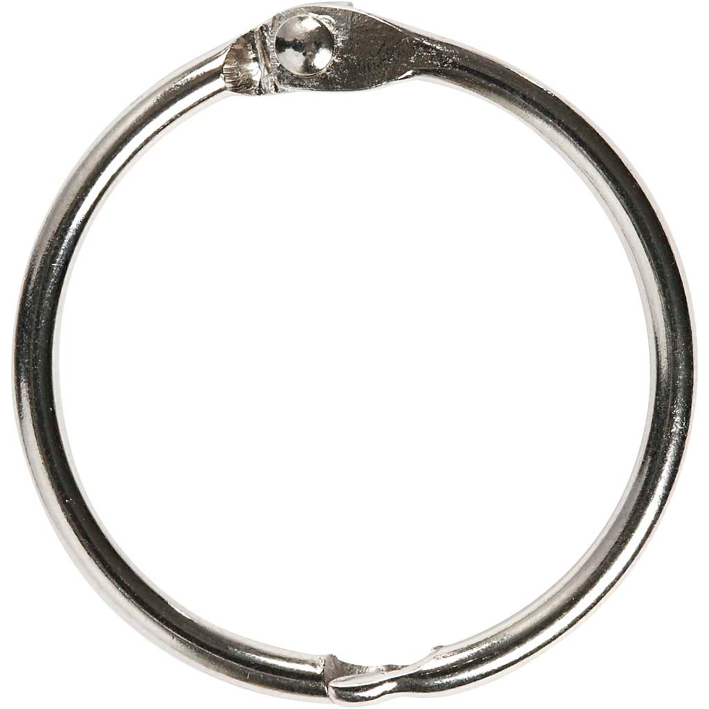 Bogring - 32mm - Tykkelse 2,7mm - Metal - 8 stk