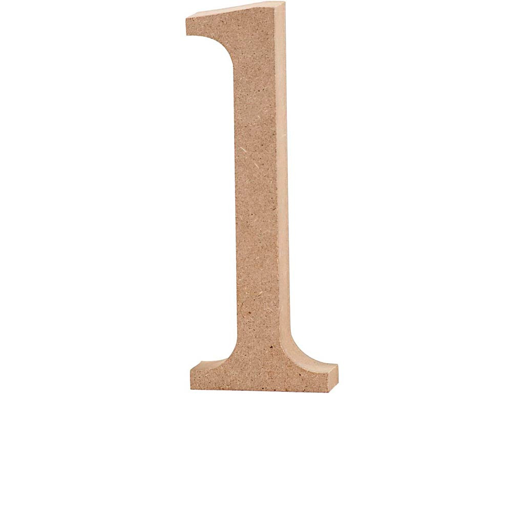Bogstav højde 12,7 cm tykkelse 2 cm l | MDF