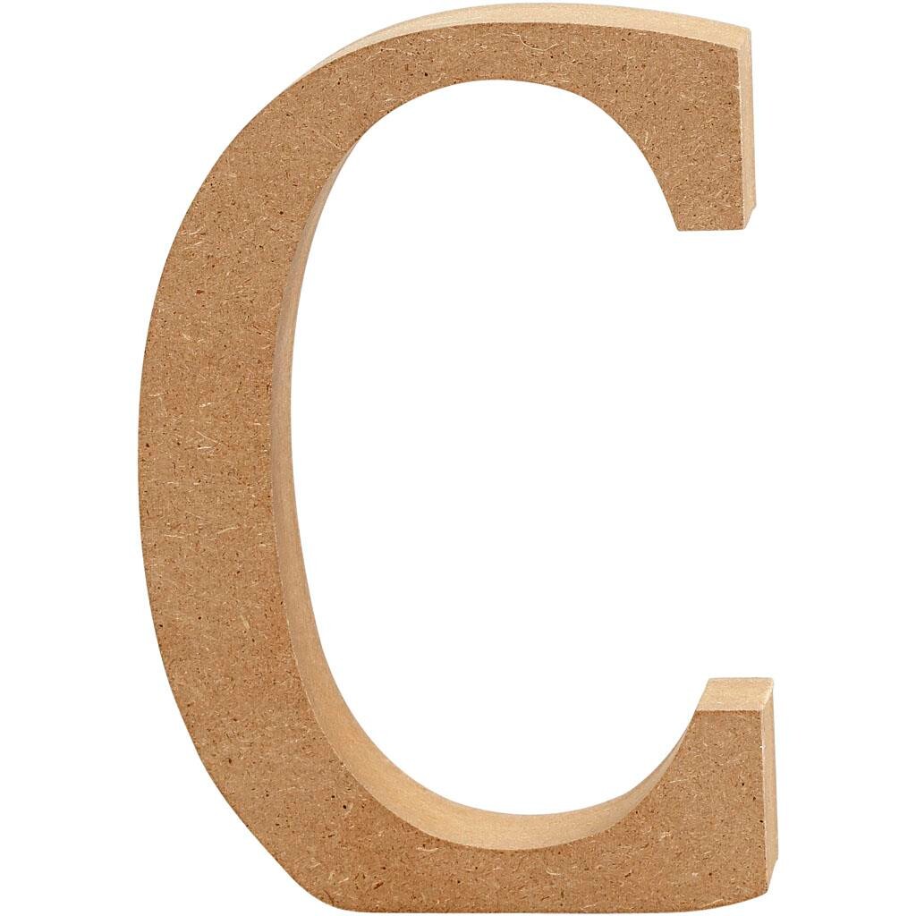 Bogstav højde 13 cm tykkelse 2 cm MDF | C