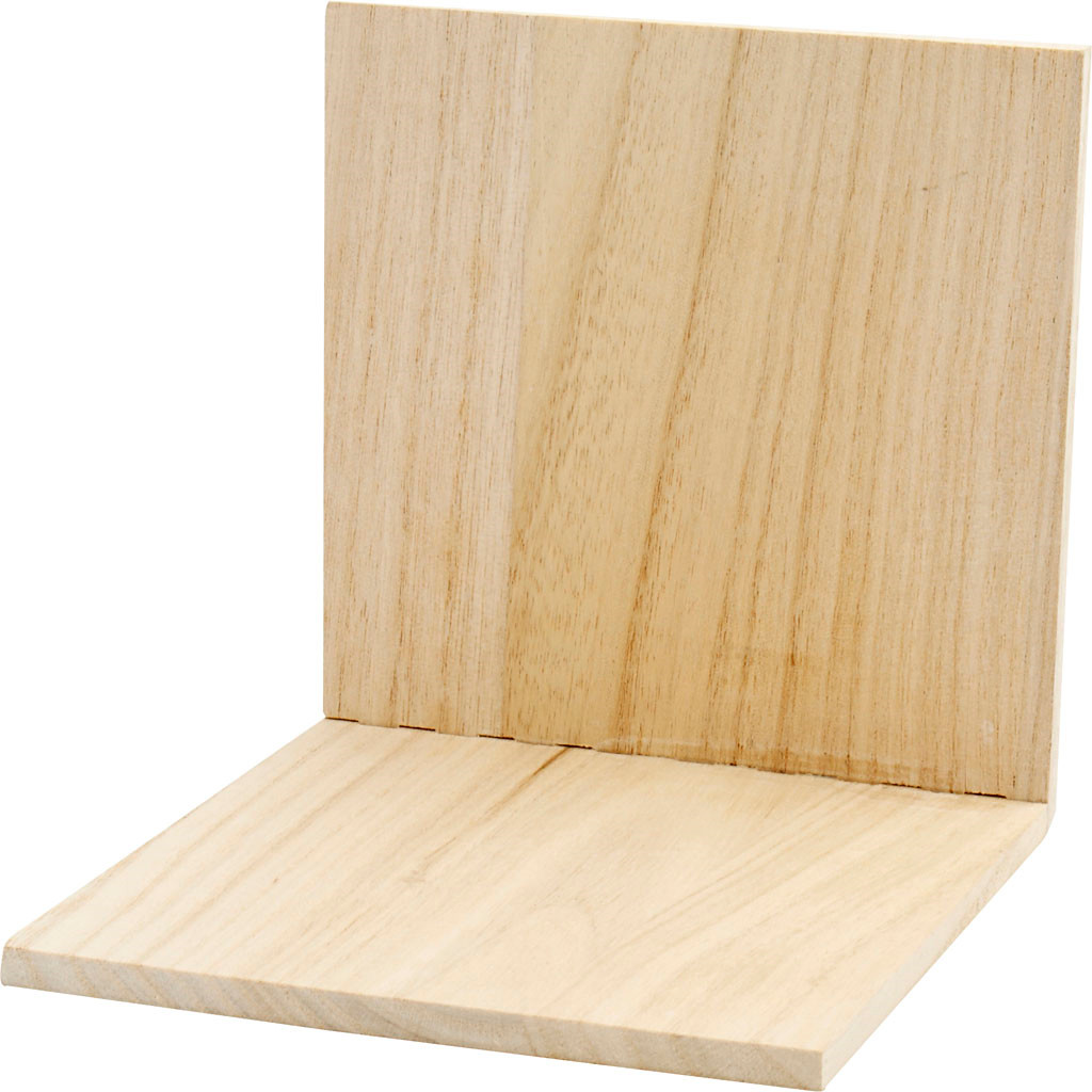 Bogstøtte træ - 15 x 15 x 15 cm