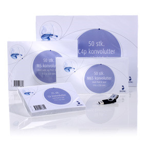 10 stk. Konvolut C4p Bong P&S u/rude 90g ((50)) - Køb minimum 10 stk.