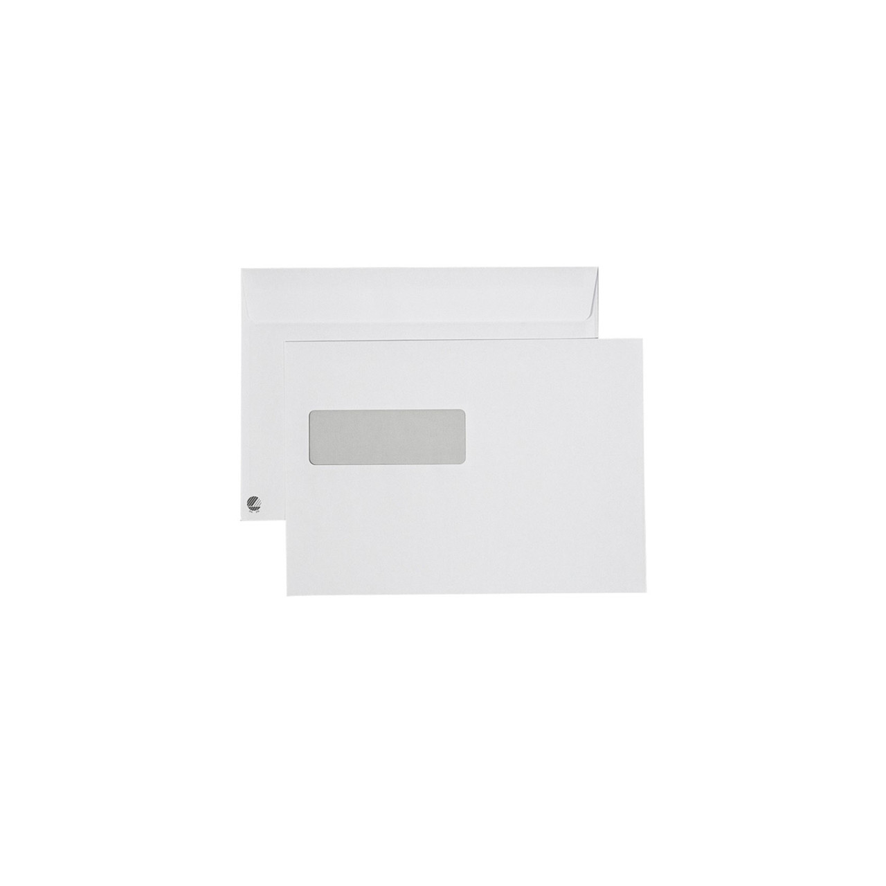Konvolut M5 Peel & Seal-lukning med rude (500 stk)