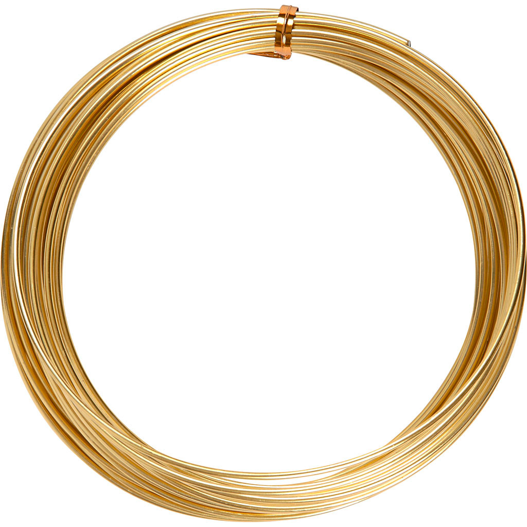 Bonzaitråd tykkelse 2 mm guld - 10 meter