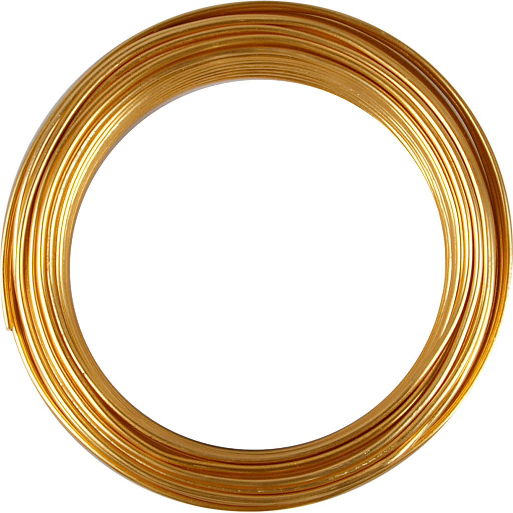 Bonzaitråd tykkelse 3 mm guld rund | 29 meter