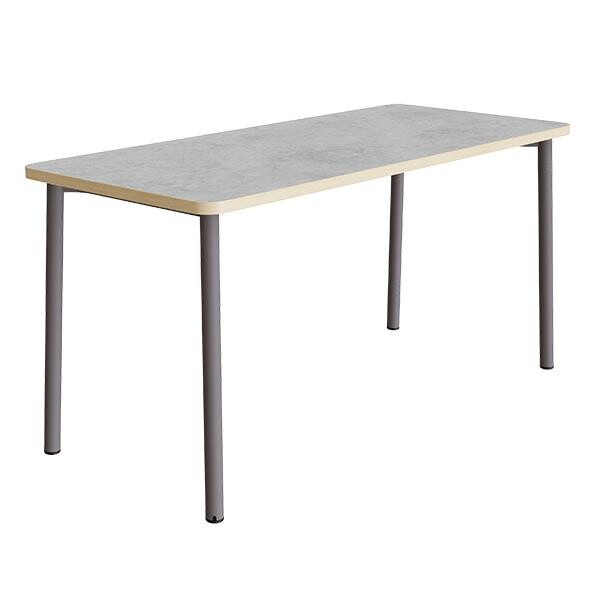 Bord Add 590, 1800x800 mm højde 900 mm med lys grå linoleum, gråt stel