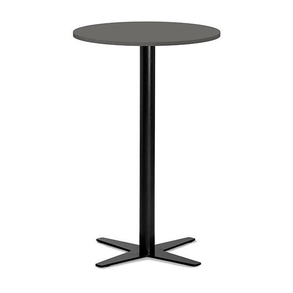Loungebord Amy Ø650 H1050 mm, Antracit laminat Sort understel