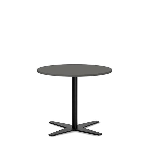 Loungebord Amy Ø650 H582 mm, Antracit laminat Sort understel