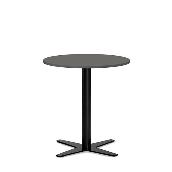 Loungebord Amy Ø650 H752 mm, Antracit laminat Sort understel