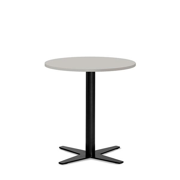 Loungebord Amy Ø650 H752 mm, Lys grå laminat Sort understel