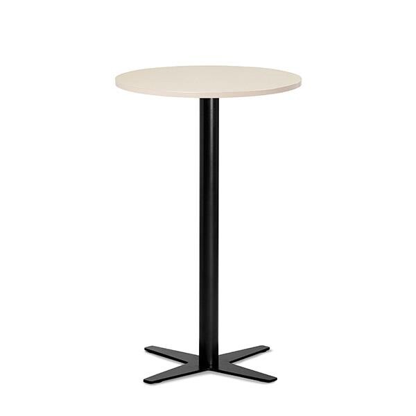 Loungebord Amy Ø650 mm H1050 mm, Birk laminat Sort understel