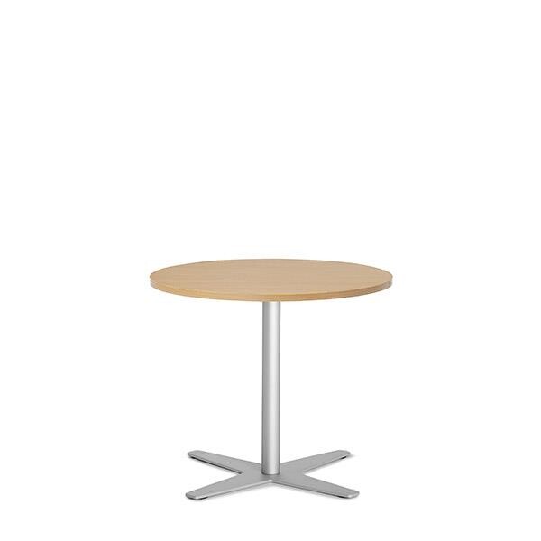 Loungebord Amy Ø650 mm H582 mm, Bøg laminat Alugråt understel