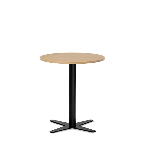 Loungebord Amy Ø650 mm H752 mm, Bøg laminat Sort understel