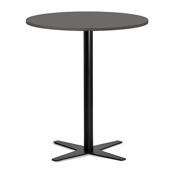 Loungebord Amy Ø900 H1050 mm, Antracit laminat Sort understel