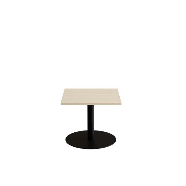 Bord Cirkum, 600x600mm, højde 500 mm, birk laminat med sort stel