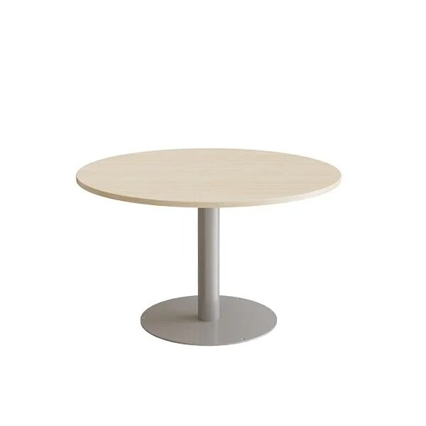 Bord Cirkum, Ø1200mm, højde 720 mm, birk laminat med alugråt stel