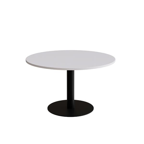 Bord Cirkum, Ø1200mm, højde 720 mm, grå laminat med sort stel