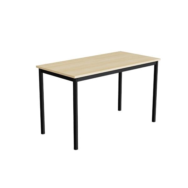 Bord - Combi 200 - 1200x600 mm - Højde 720 mm - birk laminat - sort stel