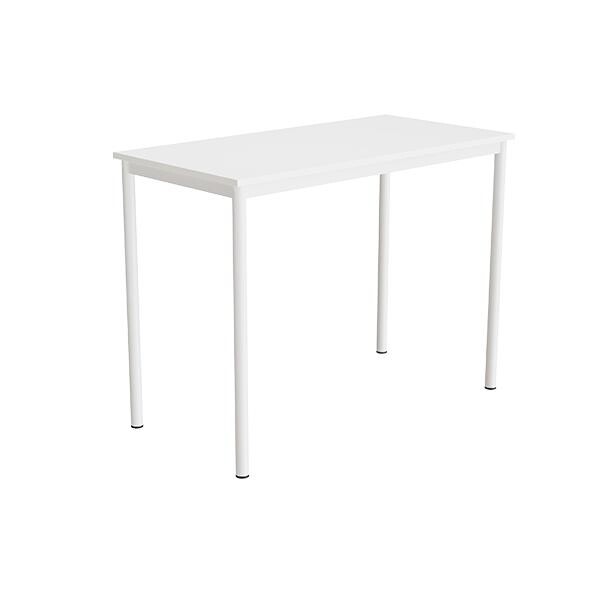 Bord Combi 200, 1200x600 mm Højde 900 mm Hvid laminat på hvidt understel
