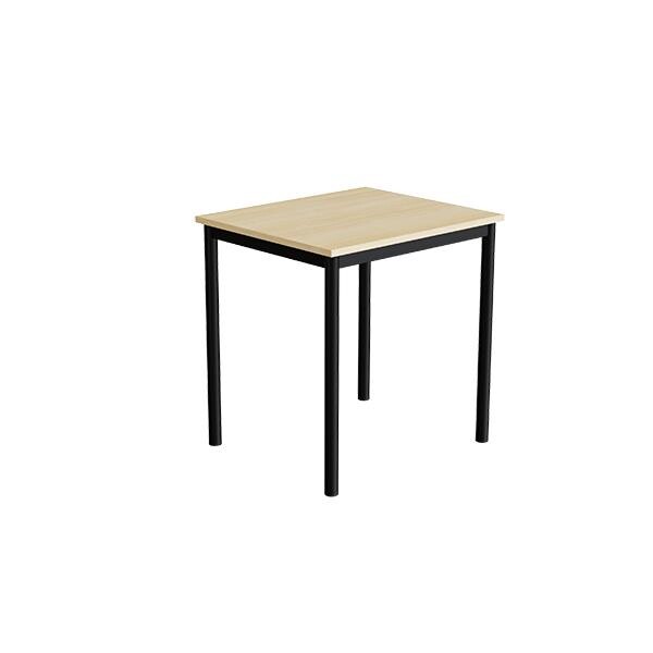 Bord Combi 200, 700x600 mm Højde 720 mm Birk laminat på sort understel